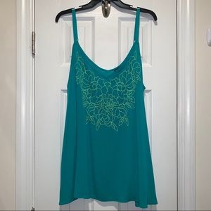 NEW! TORRID “Dynasty” Green Embroidered Cami, NWT!